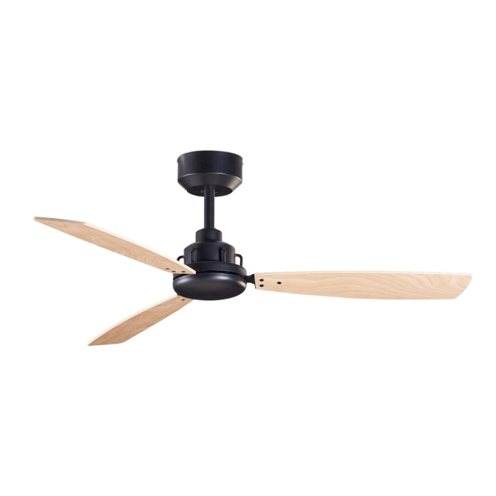 Forlight Ventilador Xaloc ø1000mm Negro Madera clara