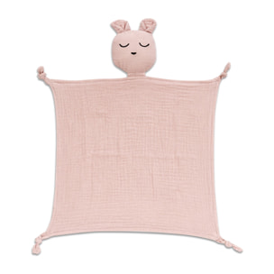 Capa Baño 1X1 Mod Oso+Dudu Muselina Rosa