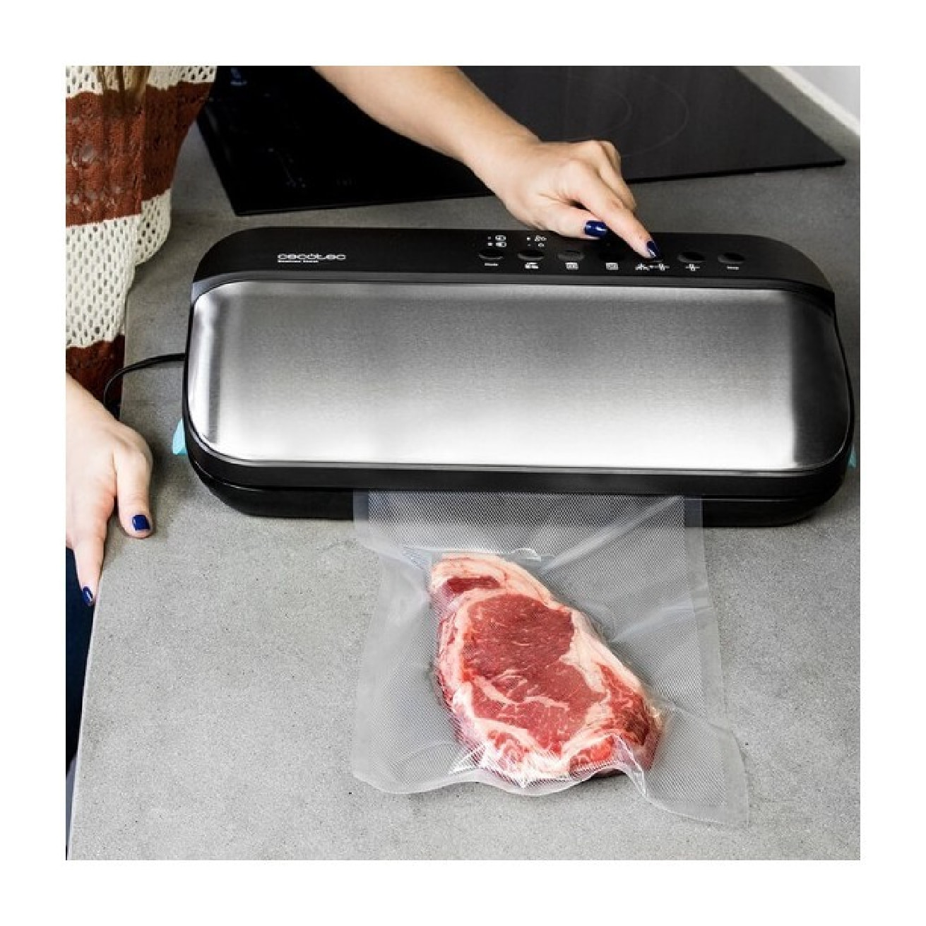 Cecotec Machine à emballer sous vide SealVac Steel