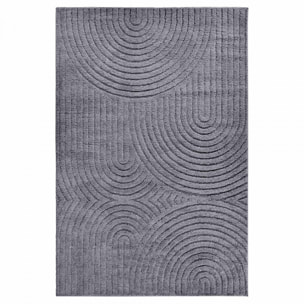 Tapis salon, motif géométrique, texture relief, lym chaleureux