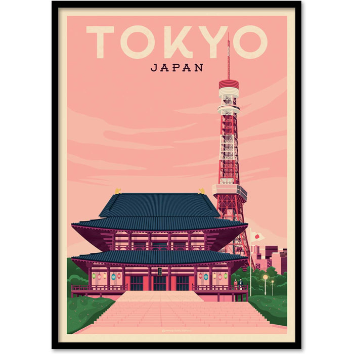 Affiche - Tokyo - Olahoop Travel Posters