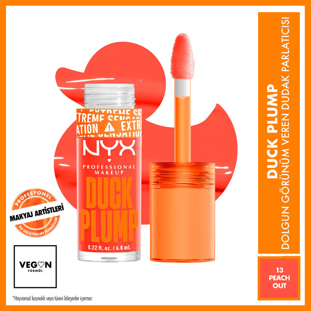 NYX Professional Makeup Duck Plump Gloss PEACH OUT