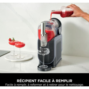 Machine à granita NINJA Slushi FS301EU Granités, Cocktails Glacés, Milkshakes, 5 Programmes, 2.5L, Maintien au Froid 12H