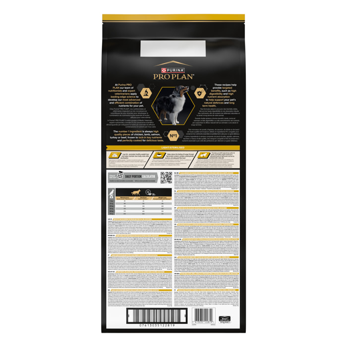 PRO PLAN Chien All Sizes Adult Light/Sterilised Poulet 14KG