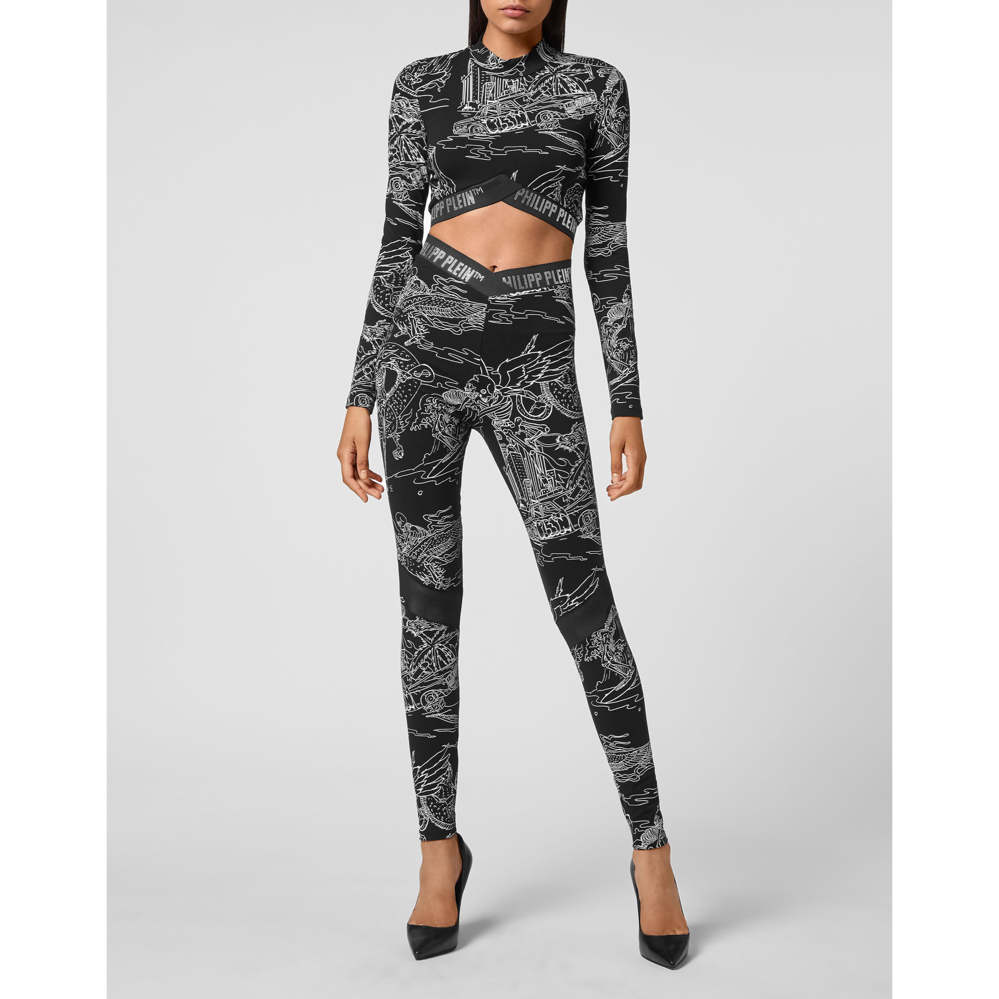 PHILIPP PLEIN Top sportivo TATTOO