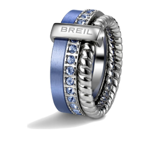 Anello Breil lilla in acciaio