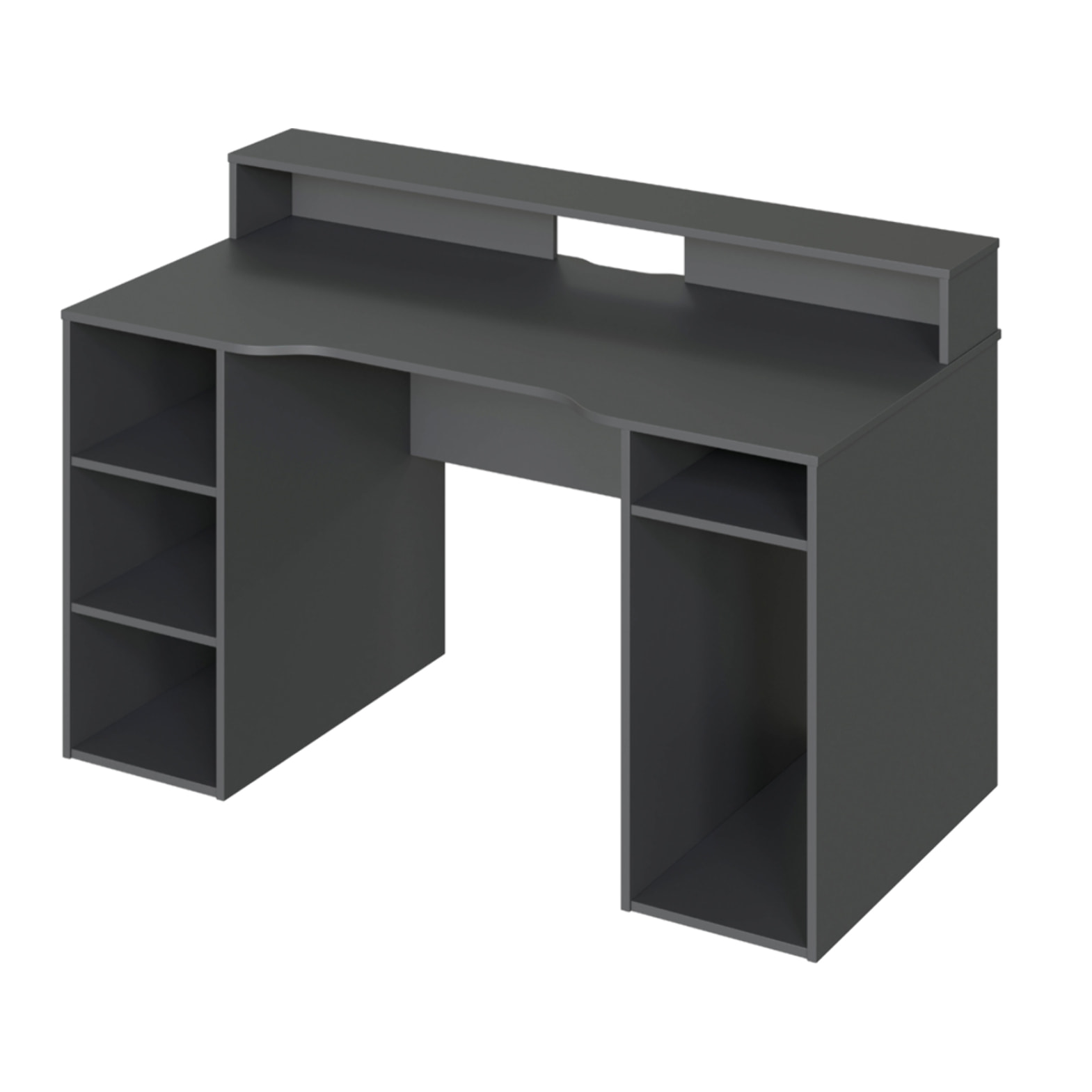 Mesa De Ordenador Gamer 88x136x67 Cm Antracita