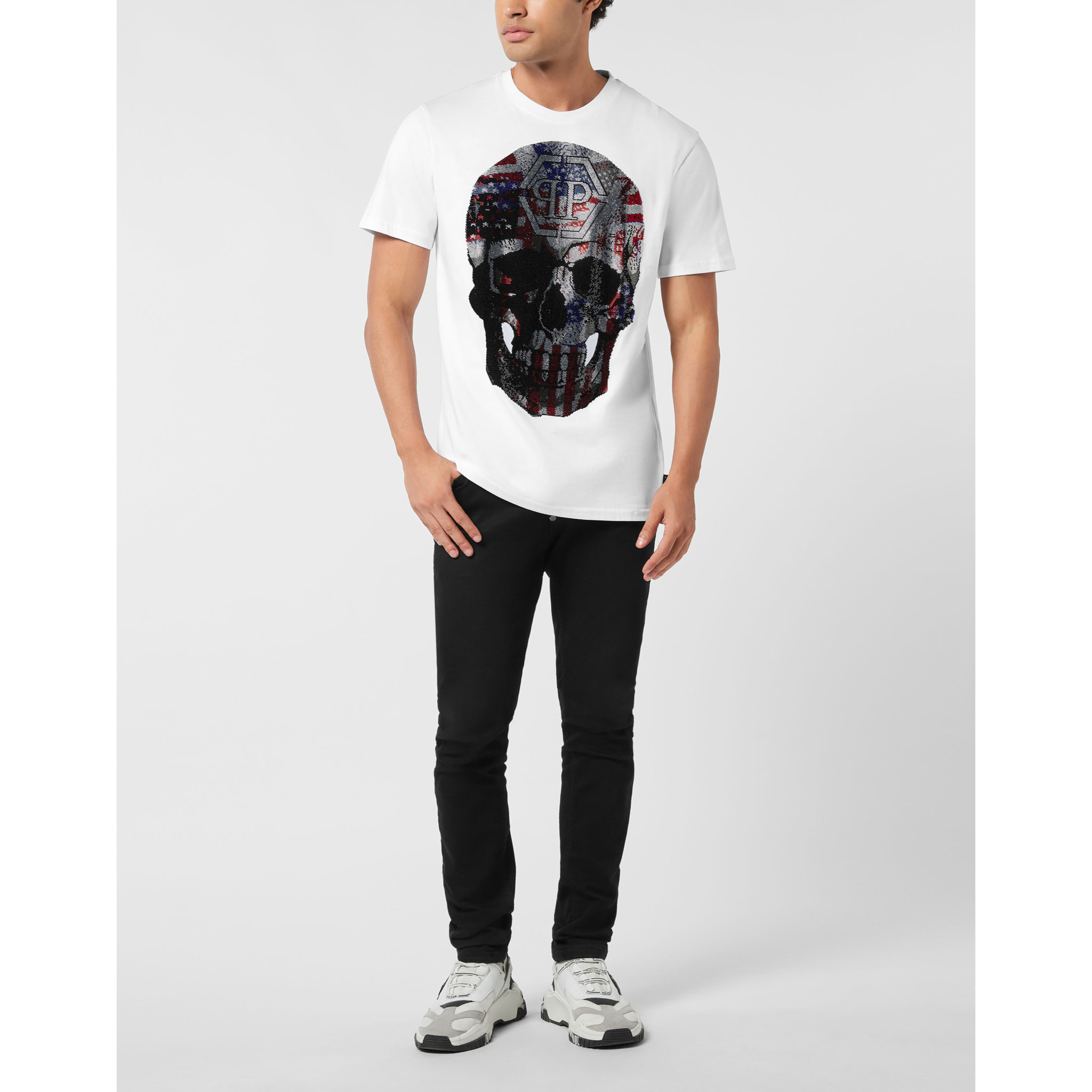 PHILIPP PLEIN Maglietta girocollo Ss SKULL