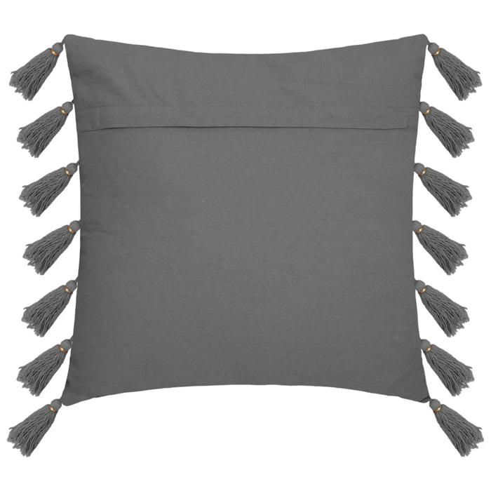 Coussin "Gyspy" en coton gris 50x50 cm