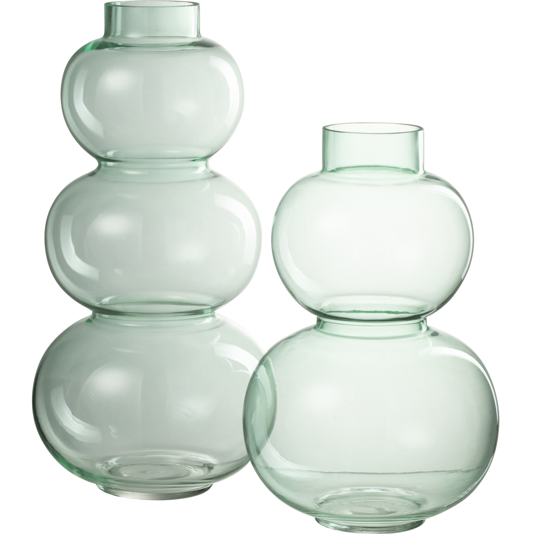 J-Line Vase Boule Verre Vert Large