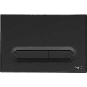 V-Fix Core Pack WC bâti-support + WC sans bride Vitra Integra + Abattant SoftClose + Plaque noir mat (V-FixBlackIntegra-6)