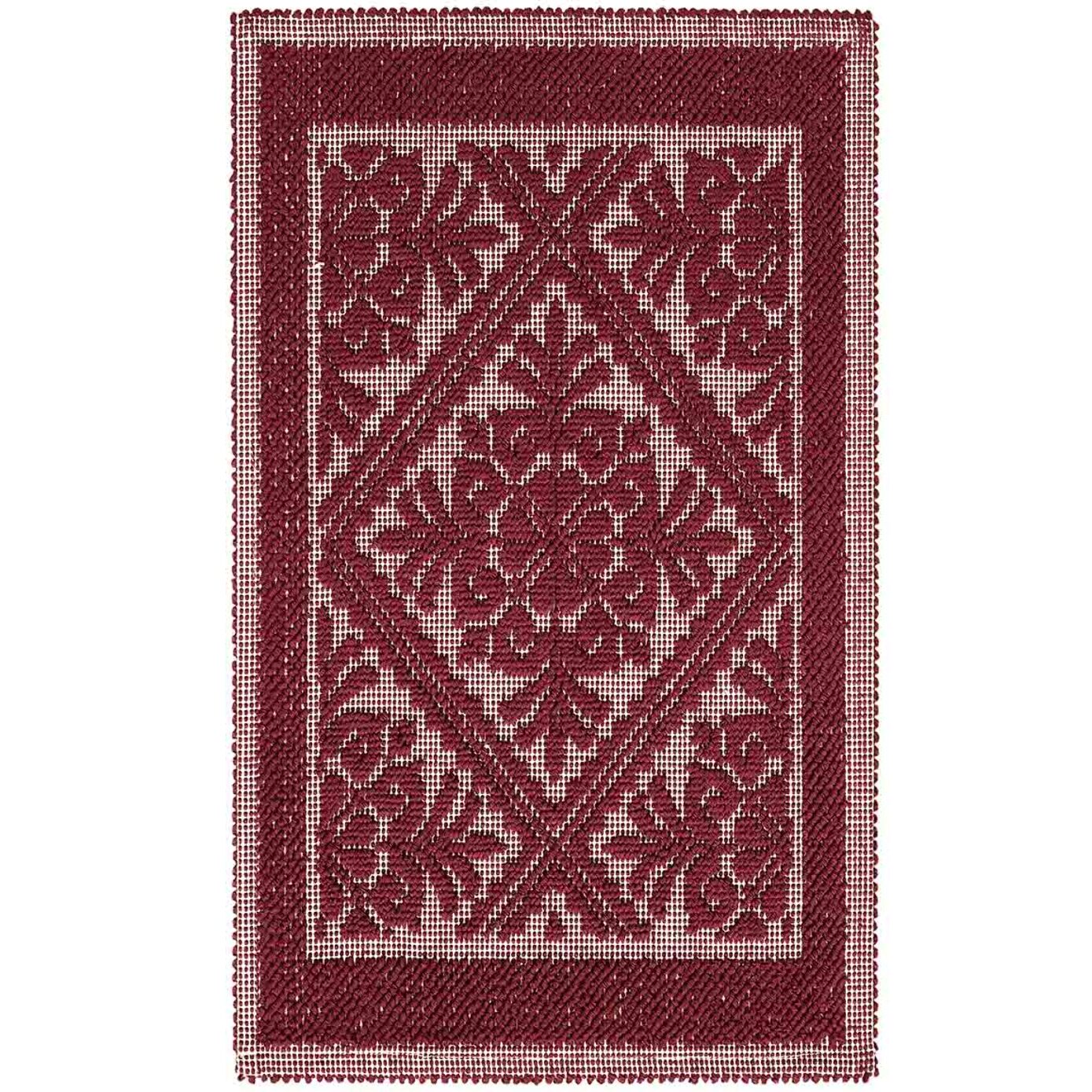 Tappeto Sardo bordeaux Ingresso Cucina Bagno