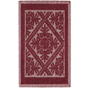 Tappeto Sardo bordeaux Ingresso Cucina Bagno