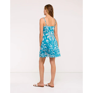 Vestido Corto Turquesa - Haken
