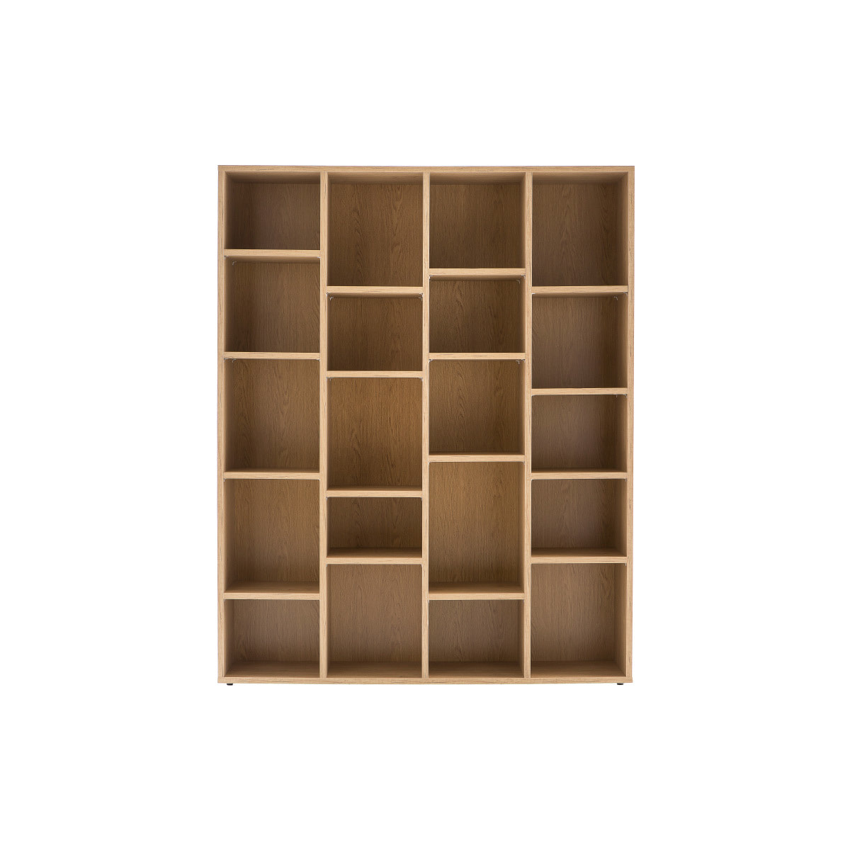 Bibliothèque design finition bois clair chêne L149 cm RYTHM