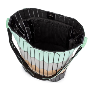 Arroscia bolso de hombro diseño geométrico.