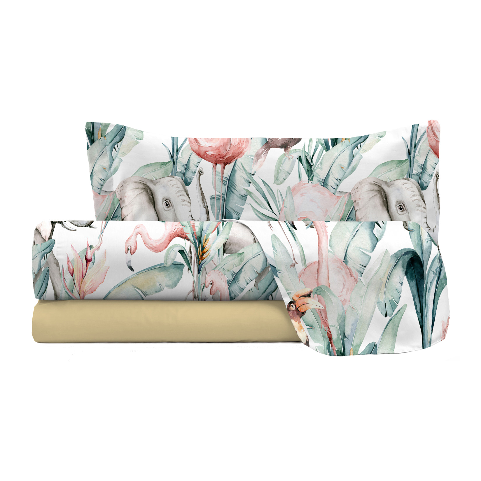 COMPLETO LETTO FASHION, 100% Microfibra, No Stiro - DENNY