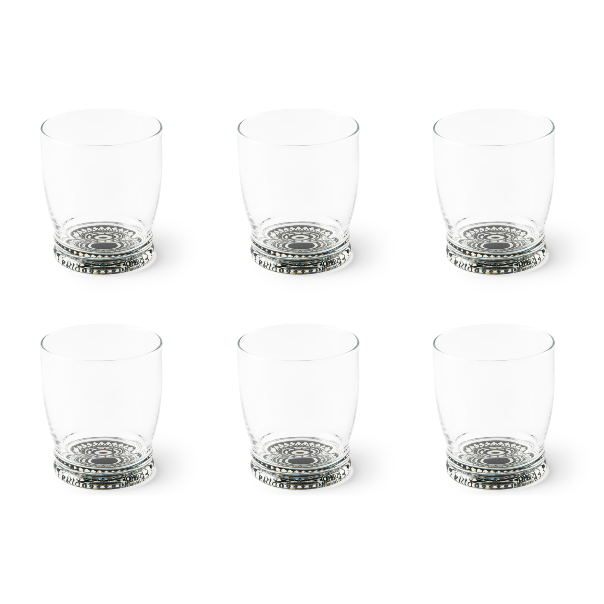 Set 6 Bicchieri Excelsa – Boheme Noir, Vetro Multicolore