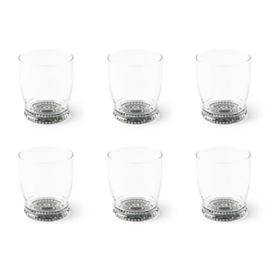 Set 6 Bicchieri Excelsa – Boheme Noir, Vetro Multicolore