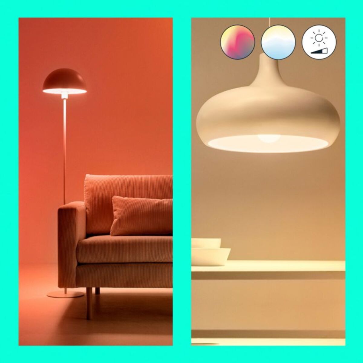 Ampoule LED connectée WIZ E27 couleur 60W