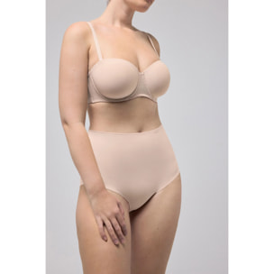 Slip a compressione media laser riducente beige