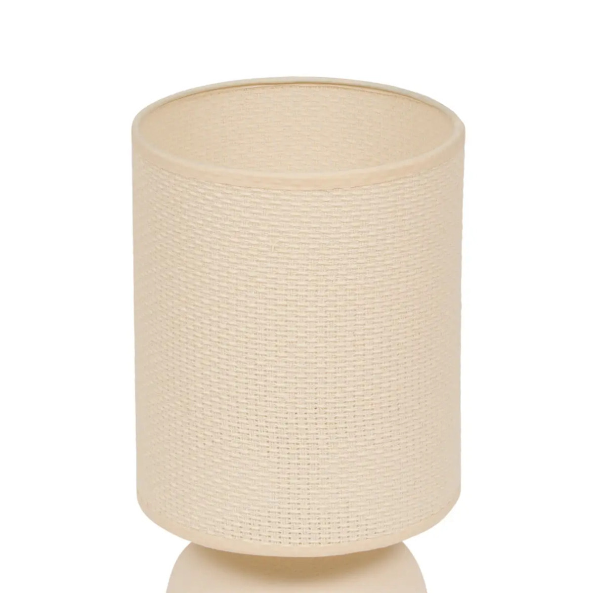 Lampe Obine cylindrique H.35,5cm beige