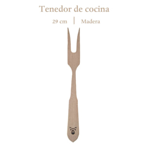 Tenedor para carne h.29cm en madera scalpers home