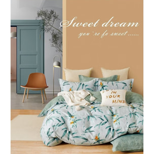 Parure housse de couette en polycoton - Loucine