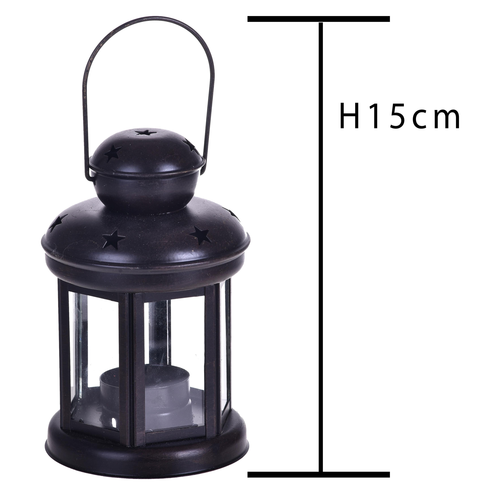 Lanterna rotonda - Pezzi 4 - 10xH15x10cm - Bianchi Dino SpA