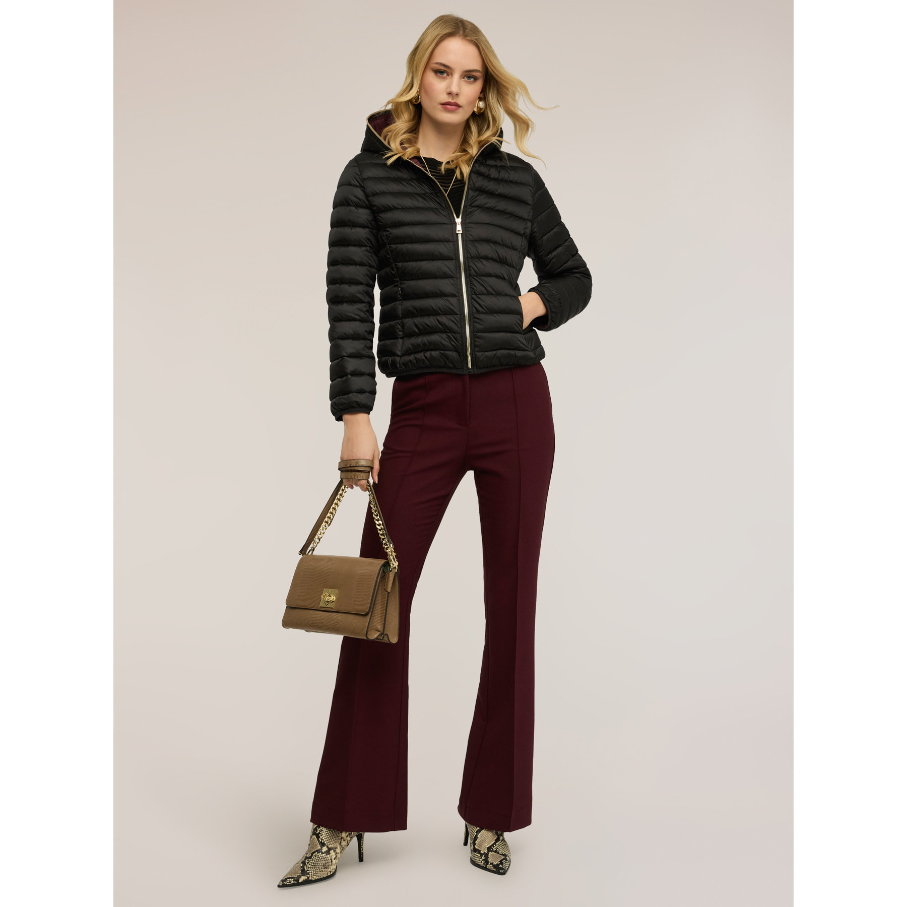 Motivi - Piumino lightweight con cappuccio - Nero