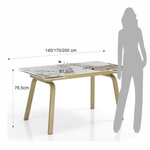 TOMASUCCI table extensible TRUST ONICE GOLD