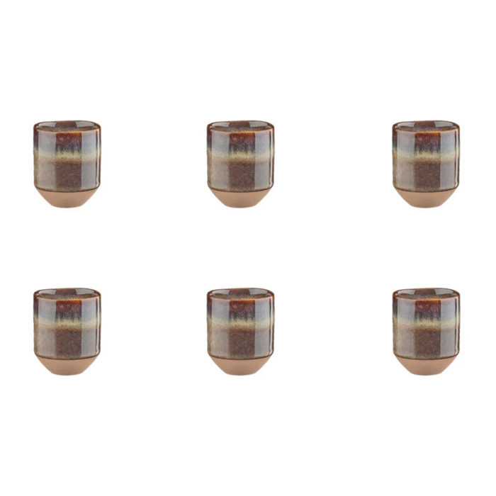 Tasse GENESIS 8cl - 6 pièces - Basalte