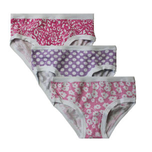 Slip Bambina Pyrex in Cotone Elasticizzato Pacco da 3pz, Art.25502 Assortito