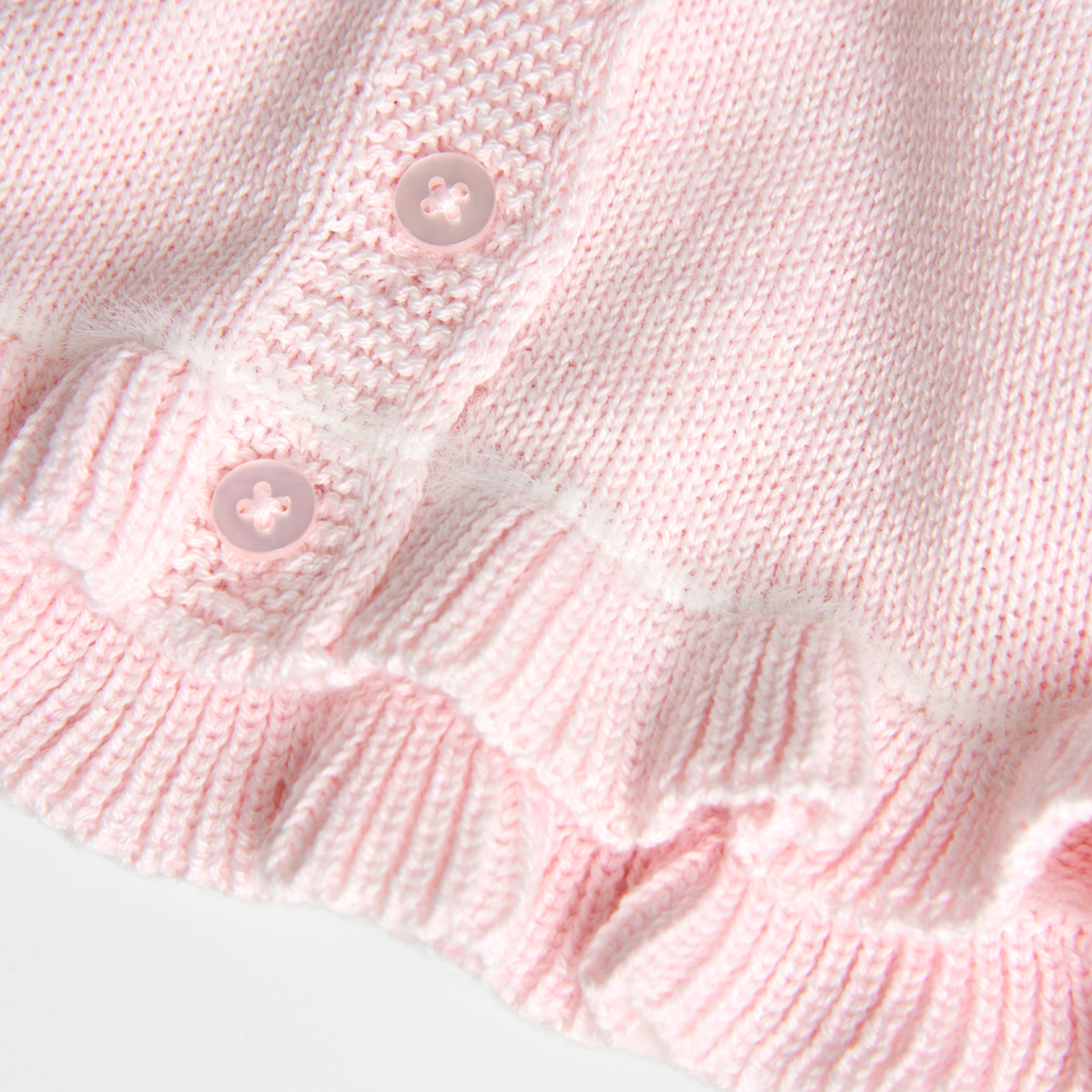 Chaqueta tricotosa de bebé niña -BCI