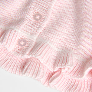 Chaqueta tricotosa de bebé niña -BCI