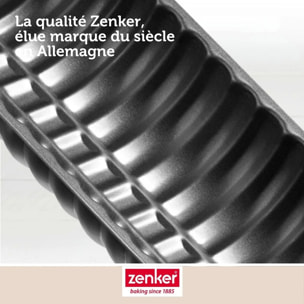 Moule à bûche de Noël 32 x 12,5 cm Zenker Black Metallic