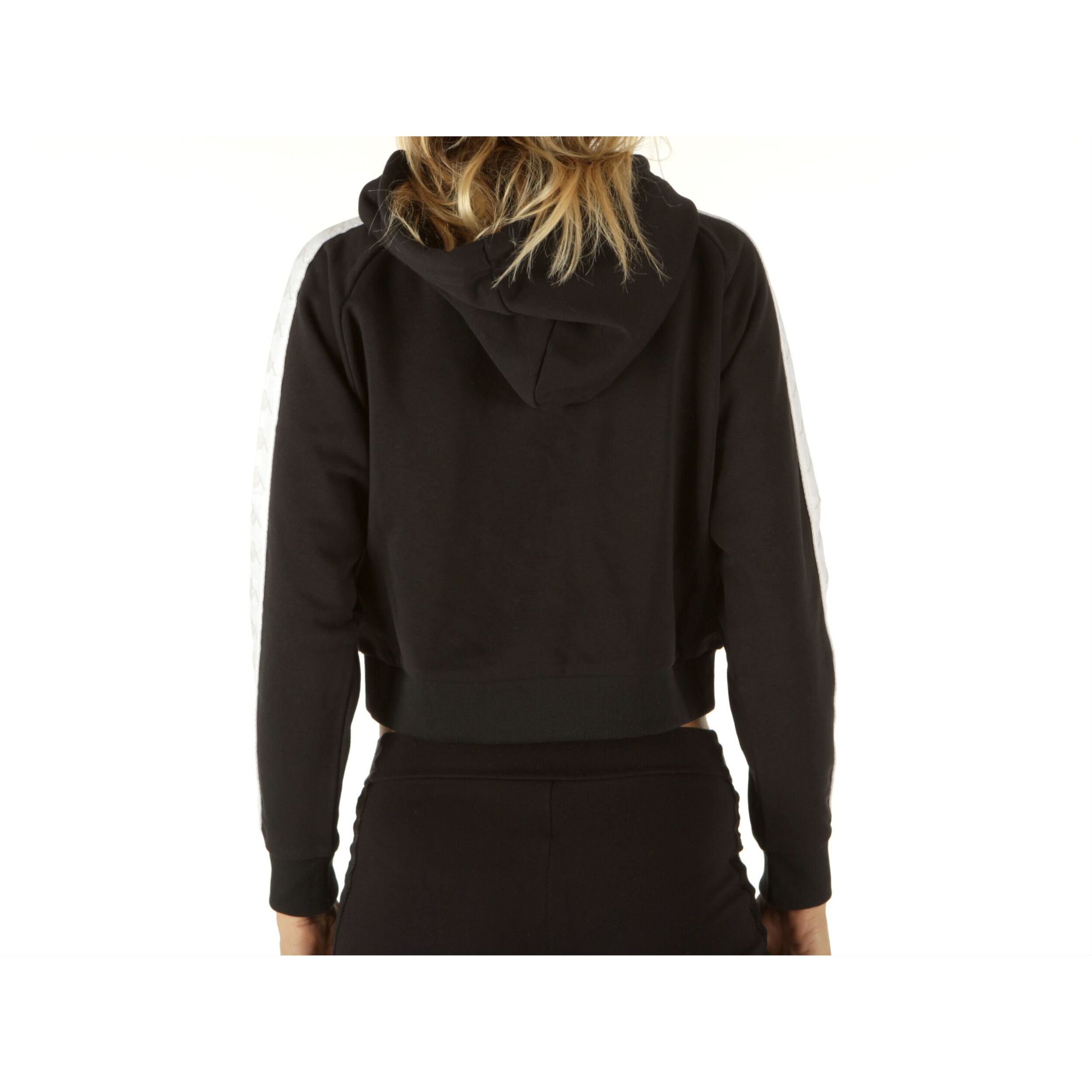 Felpe Robe di Kappa Fleece Jumper Banda Fanas Nero