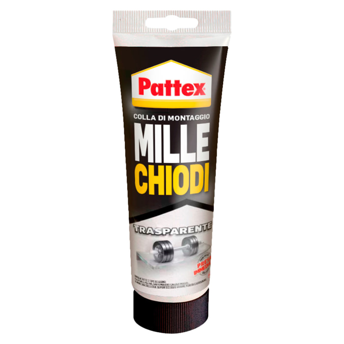 Pattex Mille Chiodi Trasparente Colla di Montaggio - Flacone da 200g