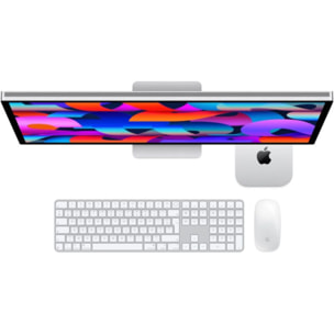Ordinateur Apple MAC MINI Puce M4 CPU 10 / GPU 10 coeurs Mémoire RAM 16Go Stockage 256Go SSD Argent