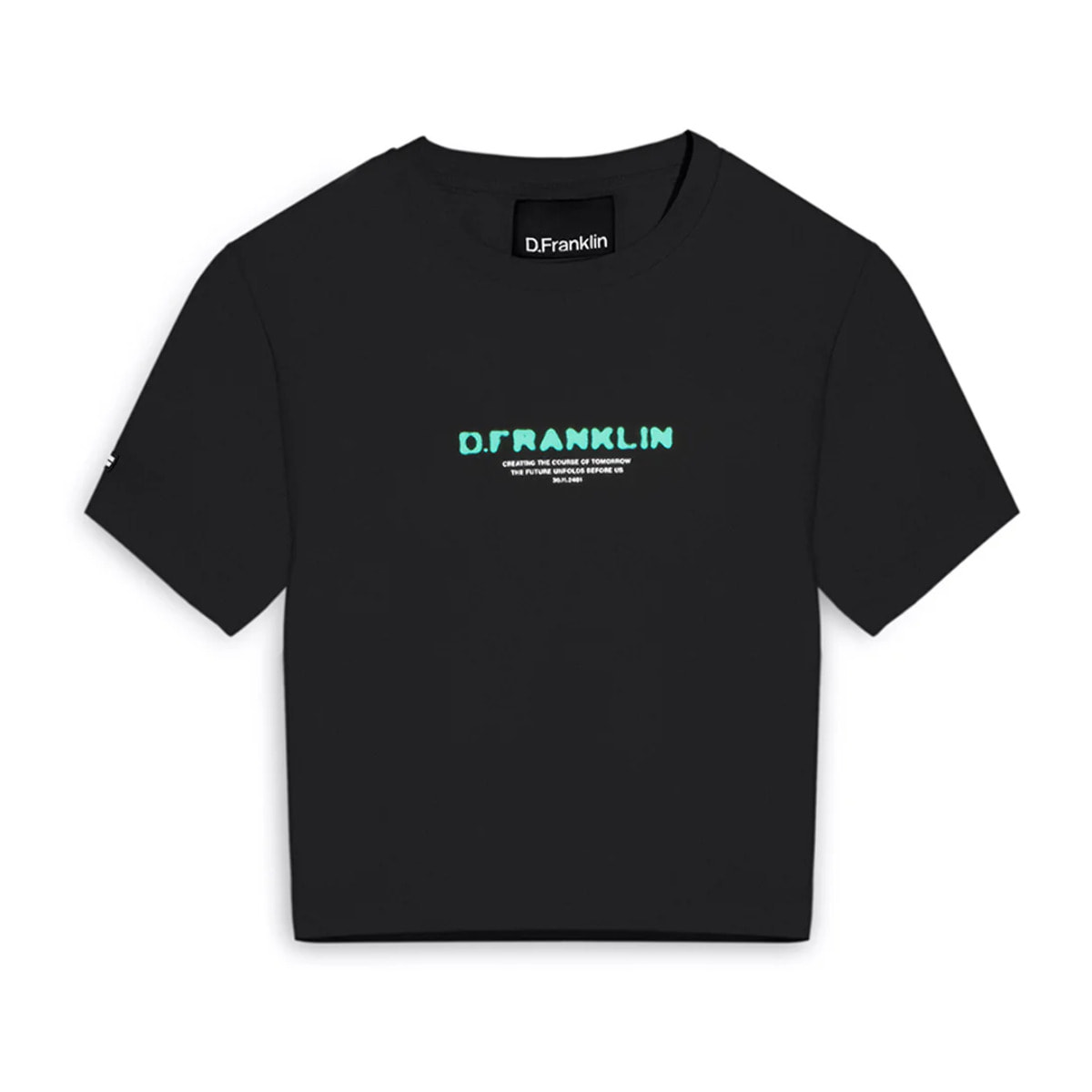 Camiseta Tomorrow Cropped Negra Mujer D.Franklin