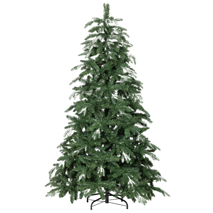 Árbol de Navidad Artificial 180 cm, Ramas Realistas con Efecto Nieve, Árbol de Navidad con Soporte de Acero, Base Plegable, Montaje Rápido, Decoración Navideña para Hogar, Fiesta