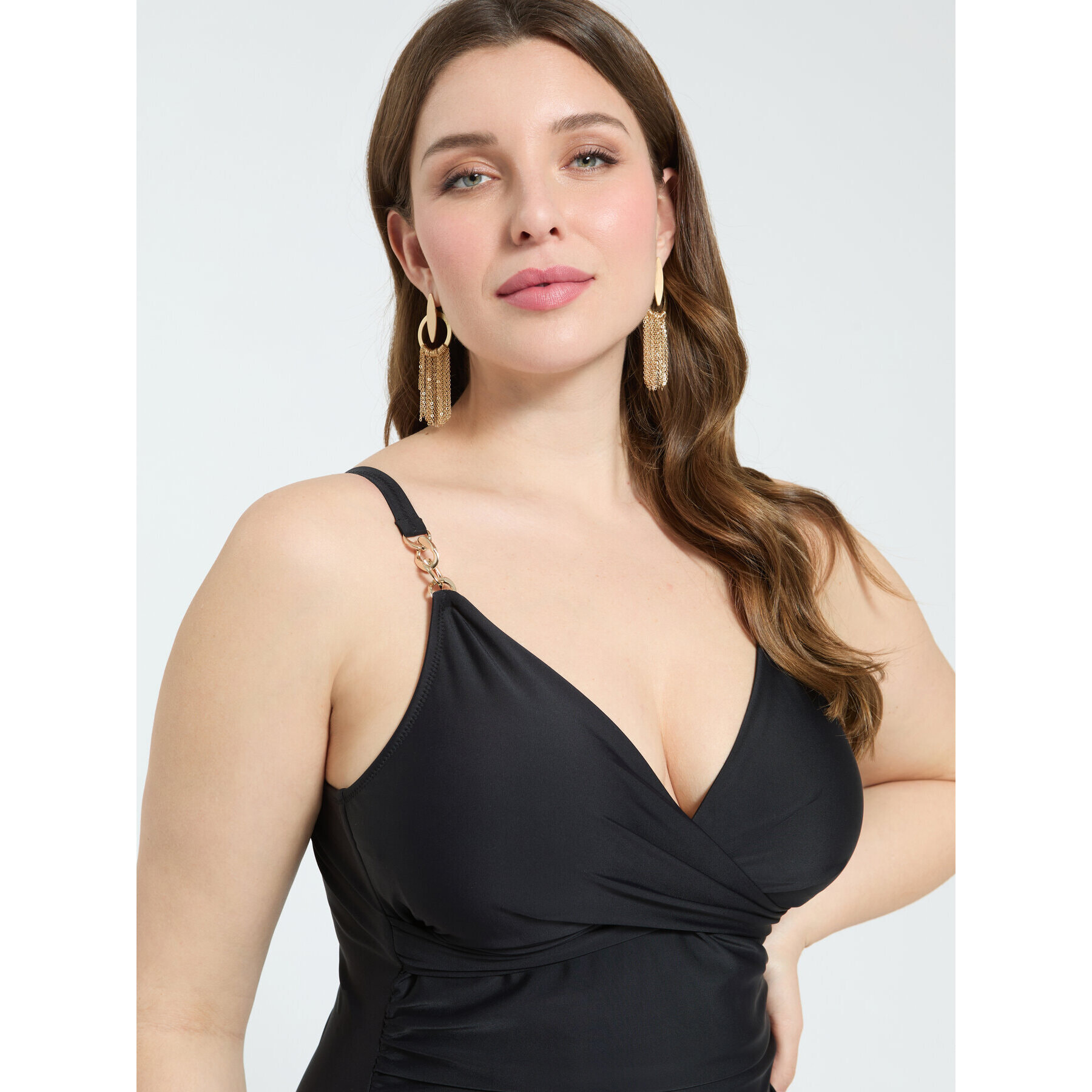 Fiorella Rubino - Bañador entero con escote cruzado - Negro