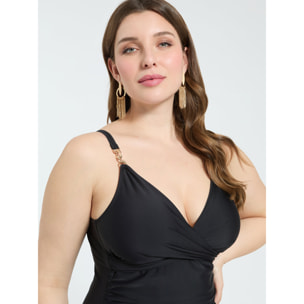 Fiorella Rubino - Bañador entero con escote cruzado - Negro