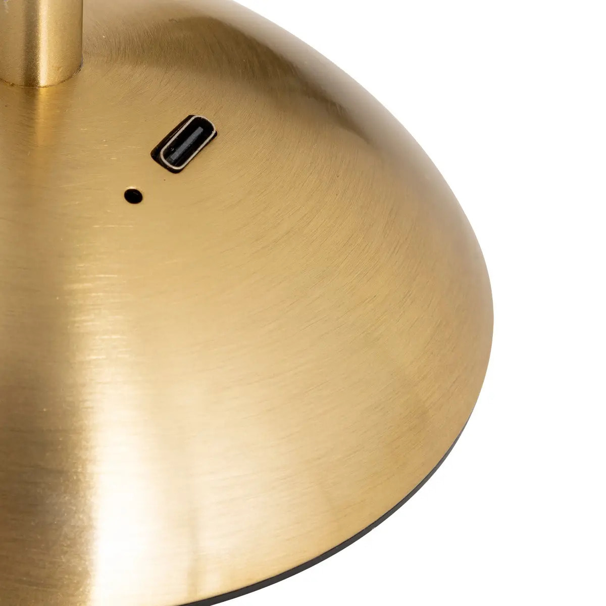 Lampe LED batterie Aneth doré H30cm