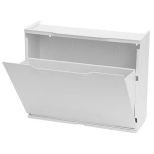 Pack de 2 zapateros en polipropileno color blanco