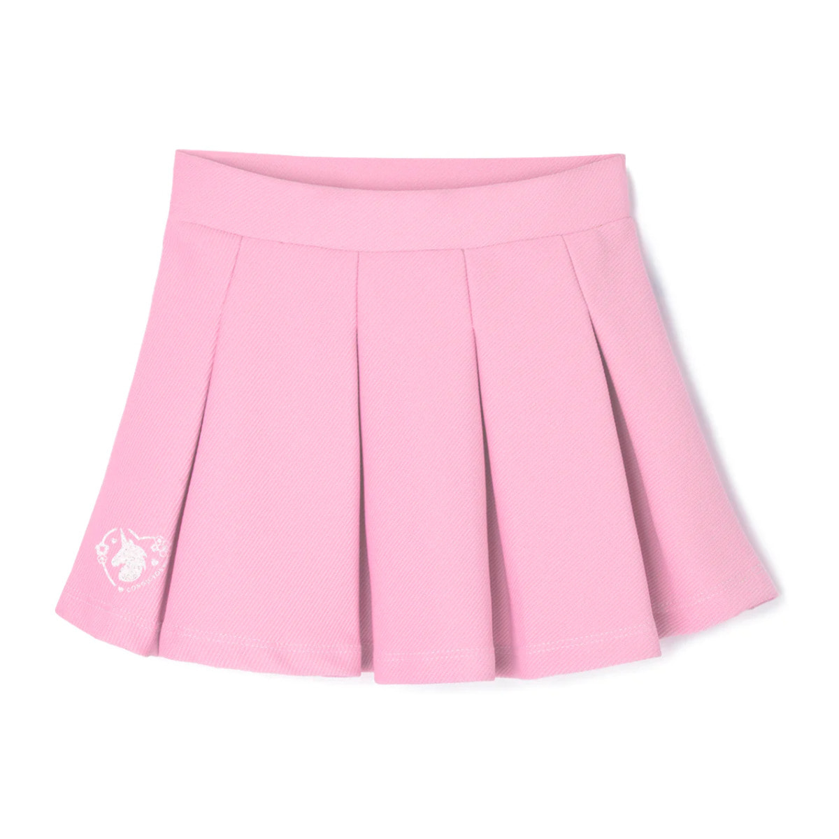 Falda Niña Plisada Rosa