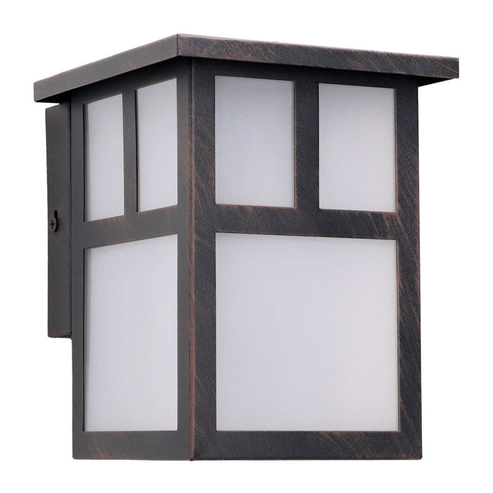 Forlight Osaka (2 unidades) Aplique de Pared para Exterior IP23 de Estilo Rústico en Color Marrón Óxido