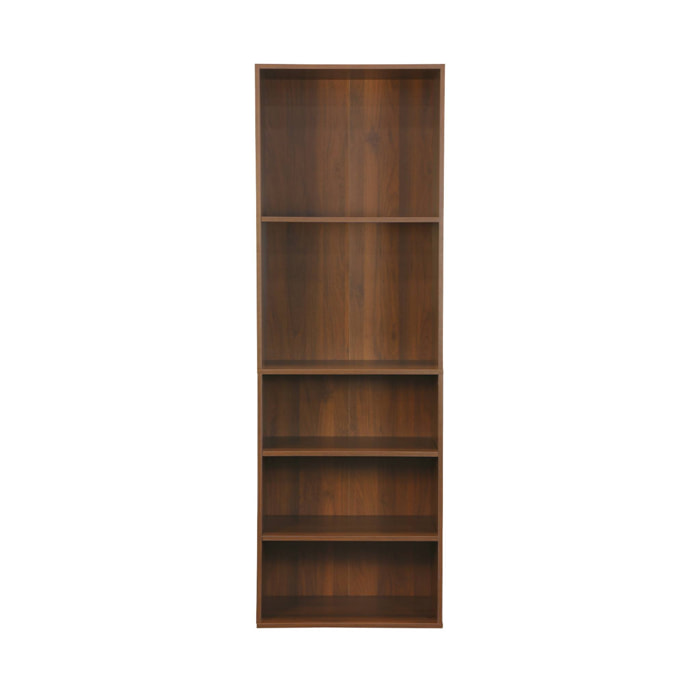 Module dressing avec 5 étagères. couleur noyer. panneaux stratifiés