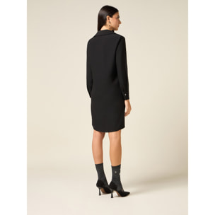 Oltre - Vestido con cinta joya - Negro