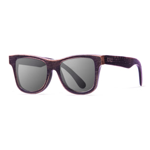 Gafas de sol KAU WASHINGTON - De madera de nogal oscuro veteada / Ahumada